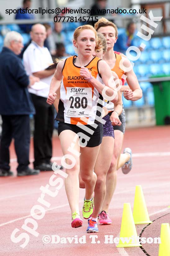 Senior womens 5000 metres, Northern Championships, Sport City, Manchester. Photo: David T. Hewitson/Sports for All Pics